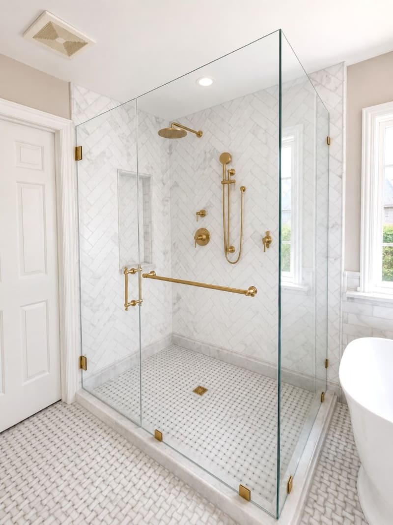 Frameless Steam Shower