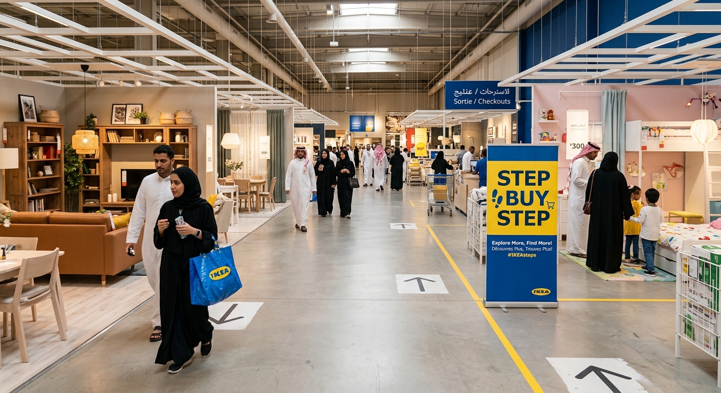 IKEA Arabie Saoudite lance « Step Buy Step » : 10% de réduction pour 4 000 pas en magasin
