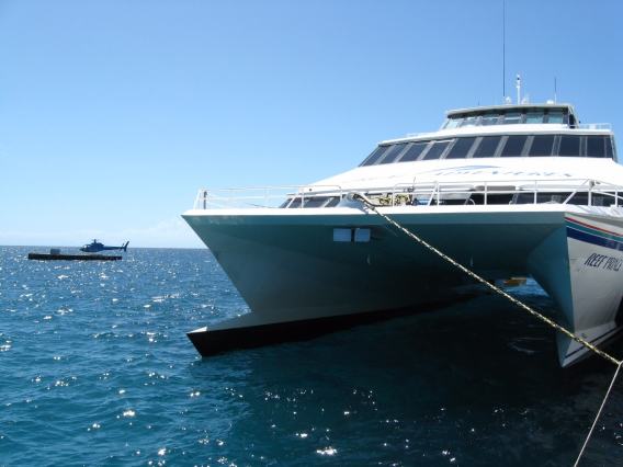 ポンツーン出発