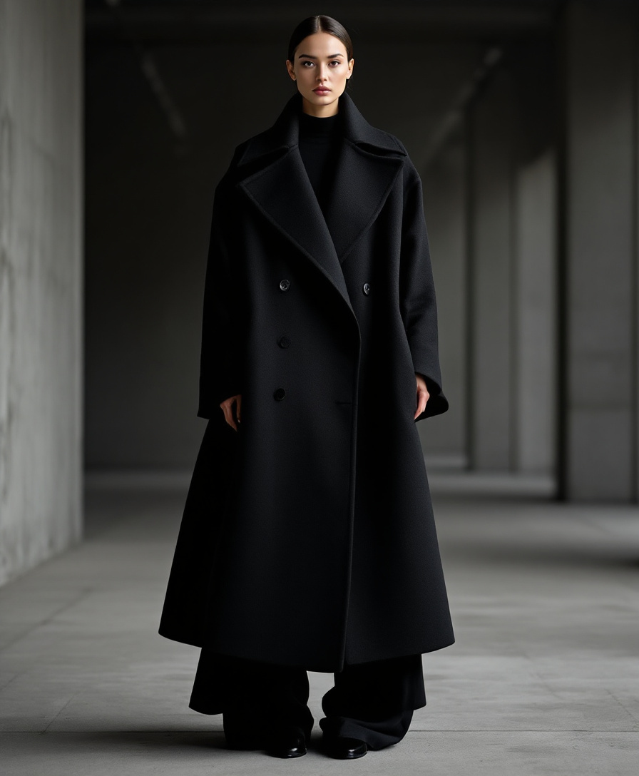 Sculptural Wool Coat by Halley & Ko — AIFW Rome 2026