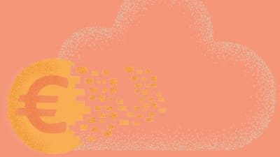 Euro und Wolke Illustration