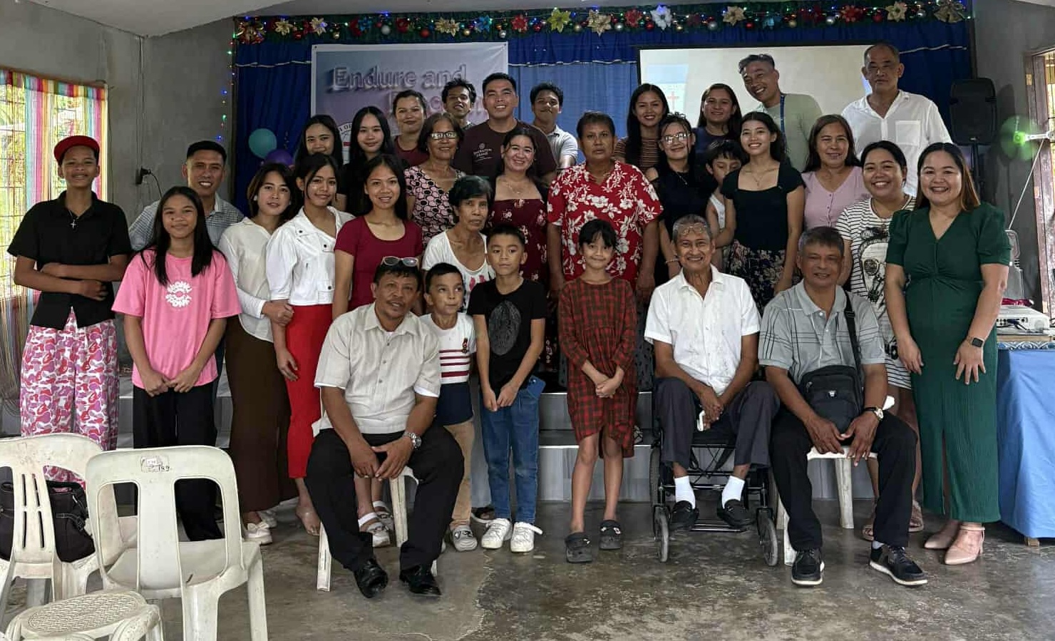Worship team leading the congregation