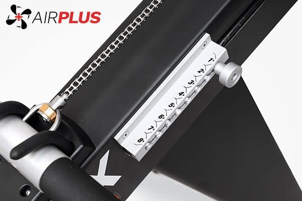 The magnet feature of the Xebex AirPlus 4.0 rower