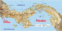 Map of Puerto Armuelles