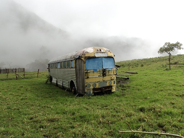 Noriega’s silver bus