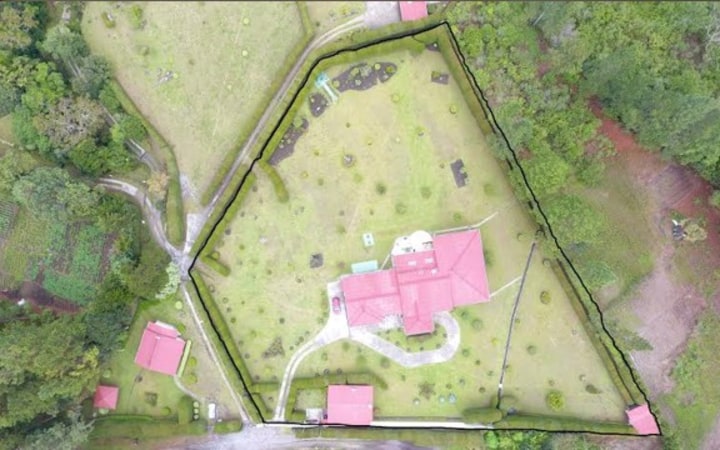 arial view of property