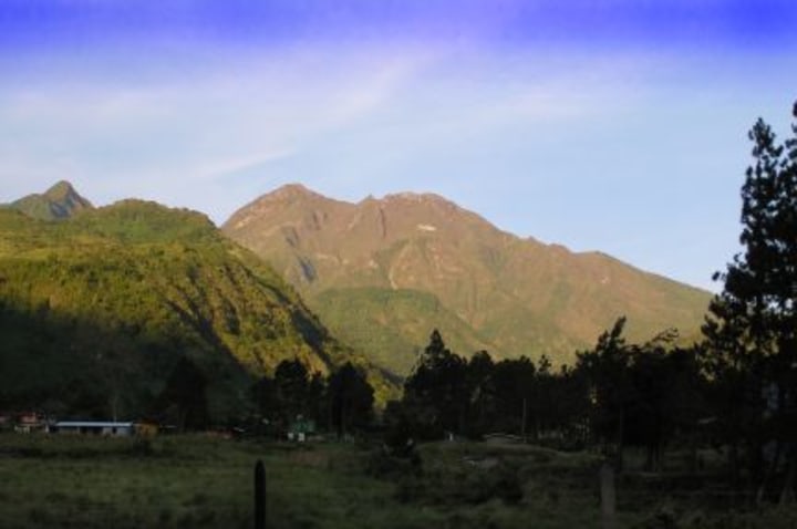 View of baru volcano