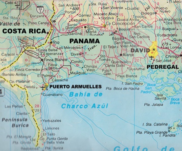 Map of Chiriqui