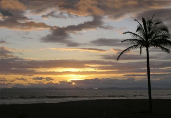 Sunset on the beach