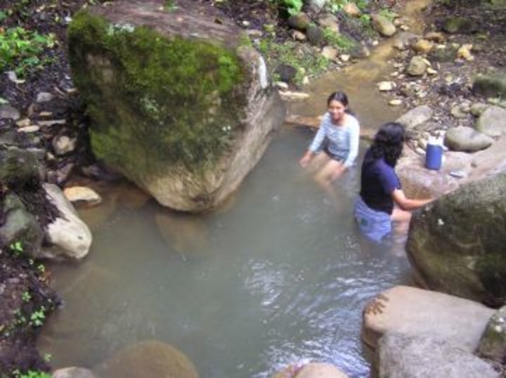 Natural hot spring