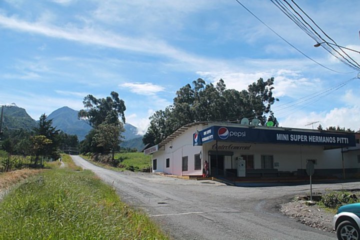 Road in front of the home