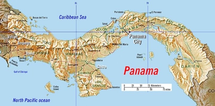 Panama map of tourist destinations | Your Panama