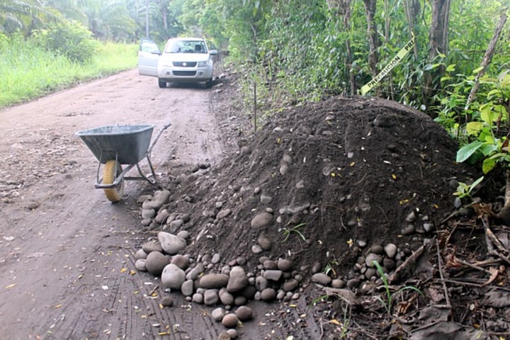 Road fill dirt