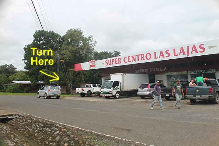 Road into hotel