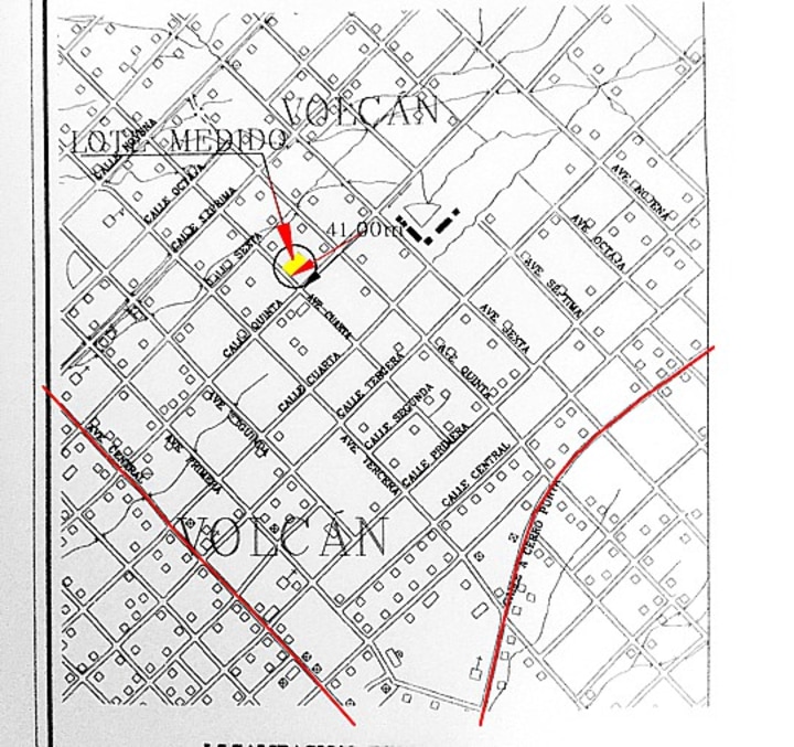 map of volcan