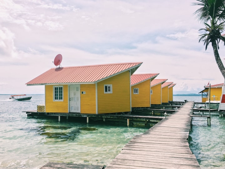 Over the water hotel in Bocas del Toro