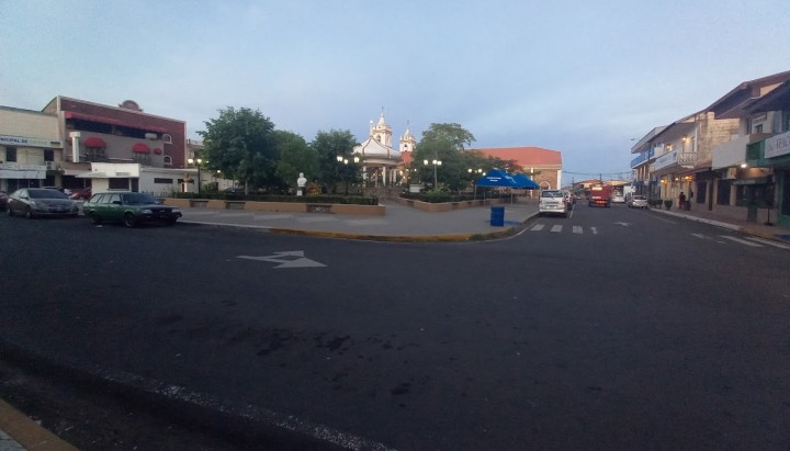 Town square in Chitre, Panama