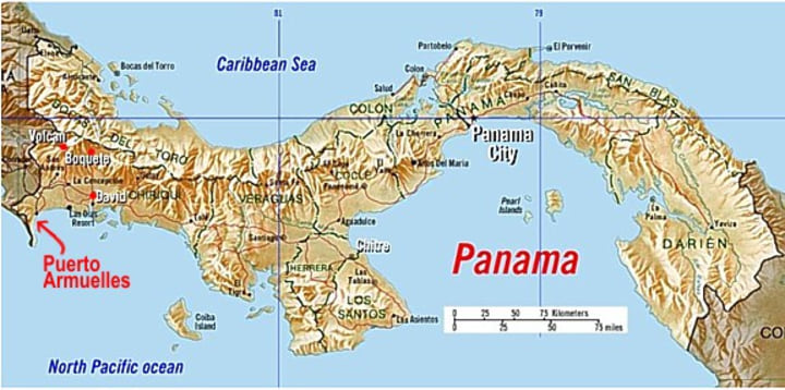 Map of Panama