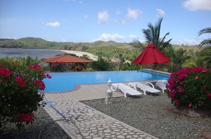 Pool view of the home