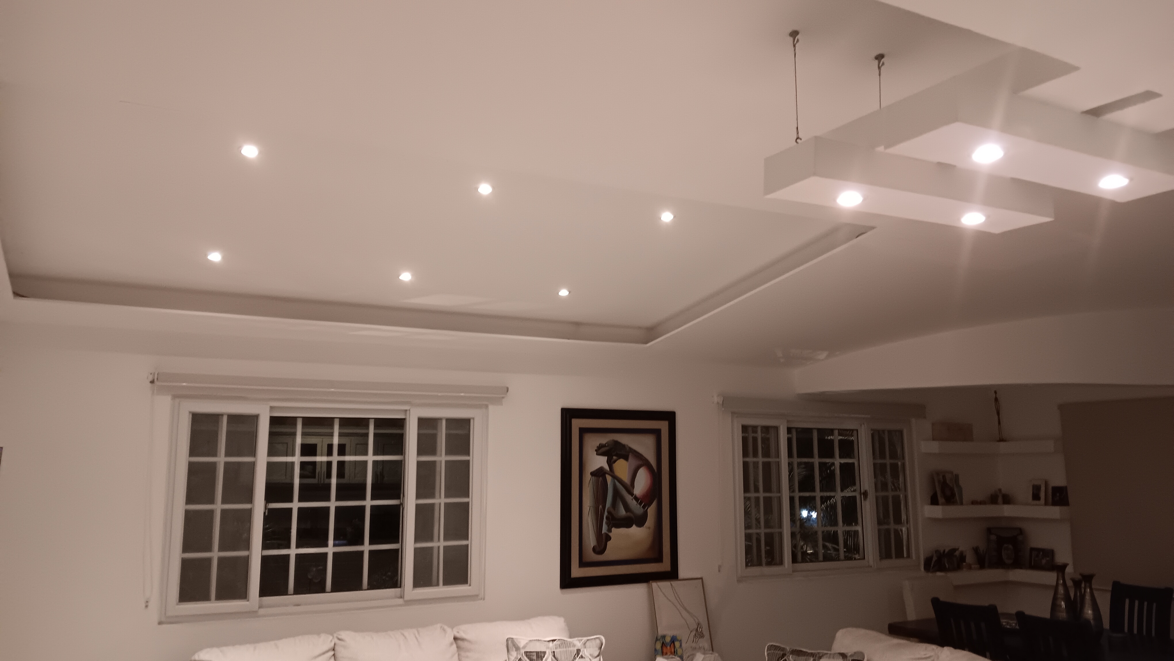 lighting feature in living room