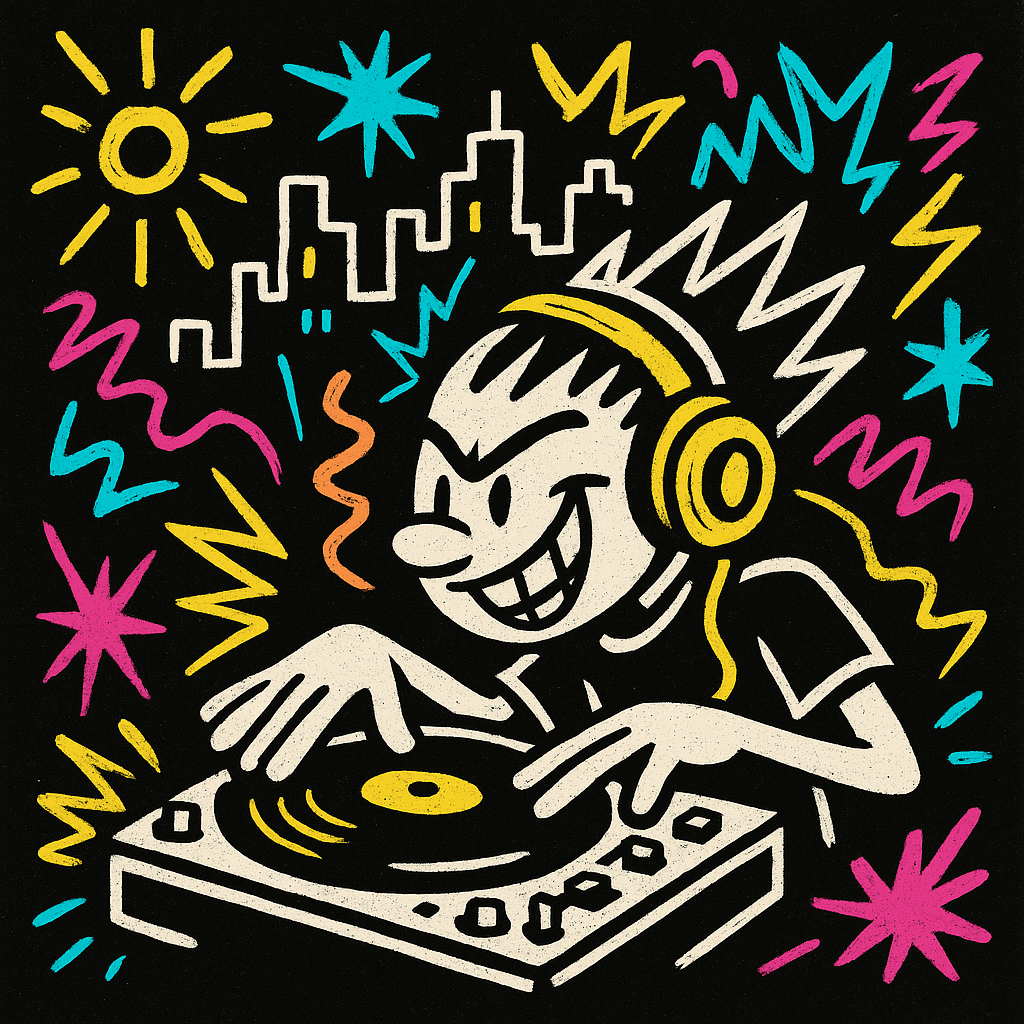 90s house illustration