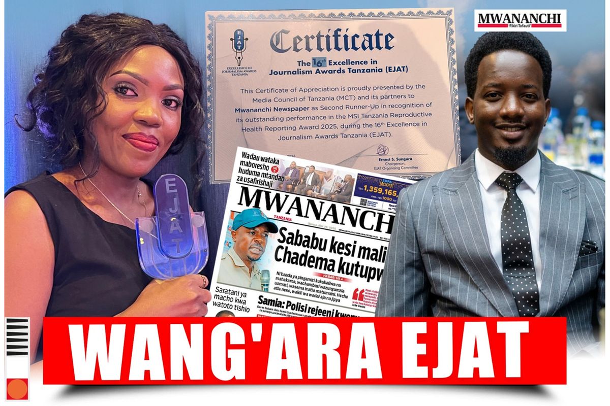 Mwananchi Journalists Receive Multiple Honours at Tanzania's Ejat Awards