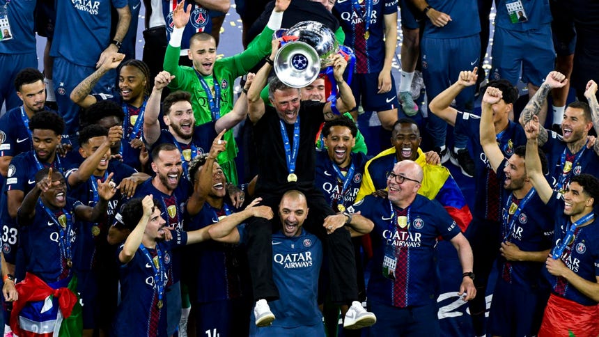 PSG celebra la conquista de una nueva Champions League tras vencer al Arsenal en una final definida por penales