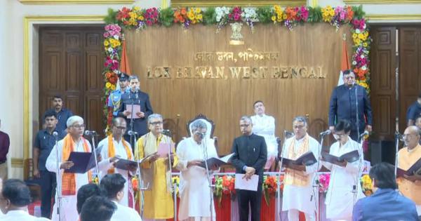 West Bengal Cabinet expanded to 41 members as 35 BJP MLAs take oath as ministers
