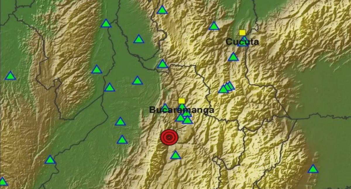 Sismo de magnitud 3,1 registrado en Los Santos, Santander, sin daños reportados