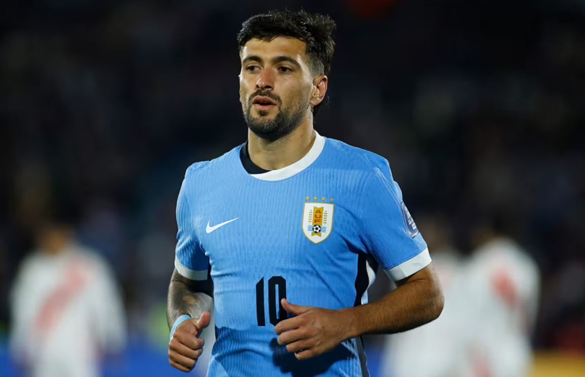 Giorgian De Arrascaeta sufre lesión muscular y es duda para el debut de Uruguay en el Mundial 2026