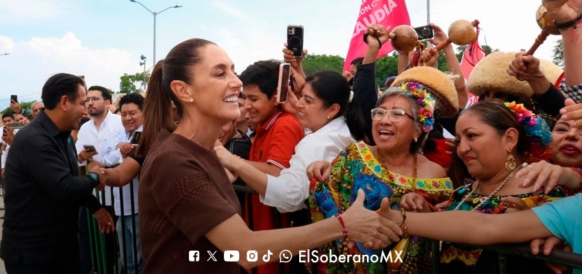 Columna destaca el respaldo ciudadano a Claudia Sheinbaum por programas sociales y continuidad de la Cuarta Transformación