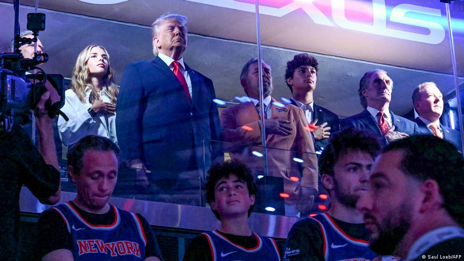 Donald Trump recibe abucheos en su asistencia a las Finales de la NBA en Nueva York