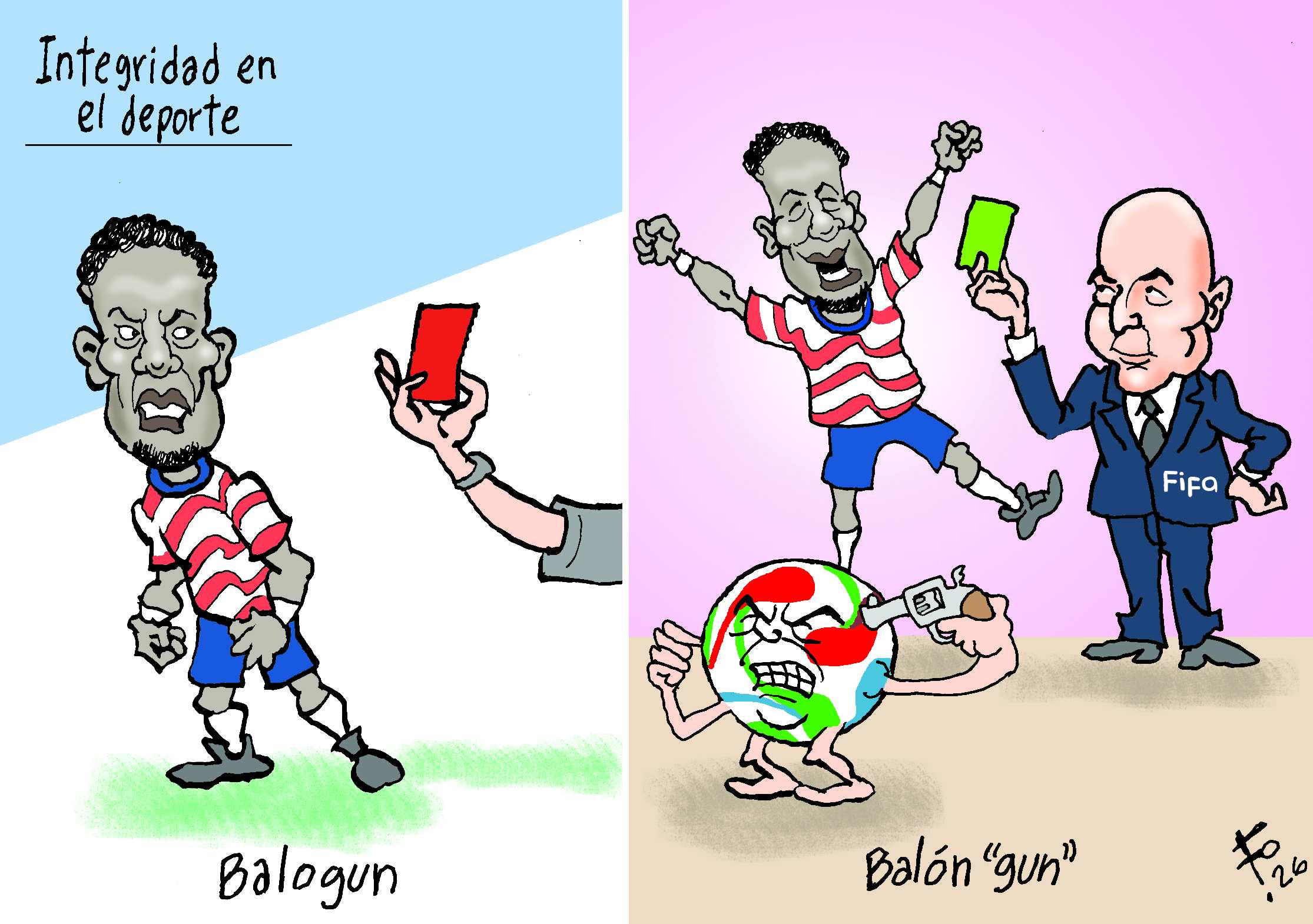 Integridad en el deporte: Caricatura de Fo