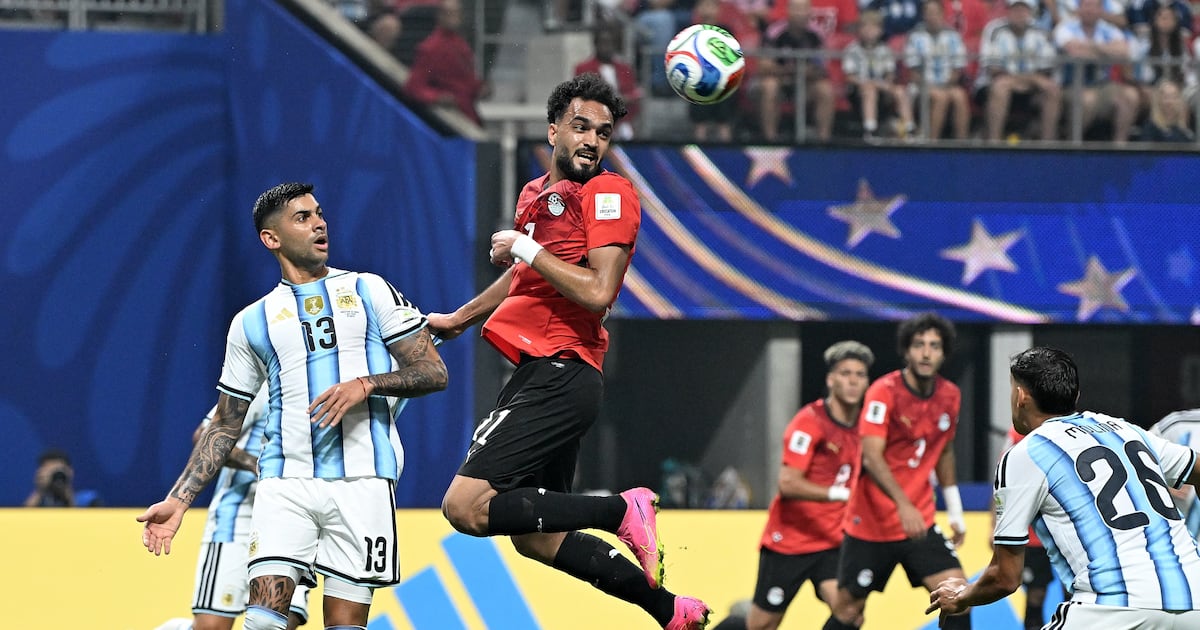 Argentina vs. Egipto en los octavos de final del Mundial