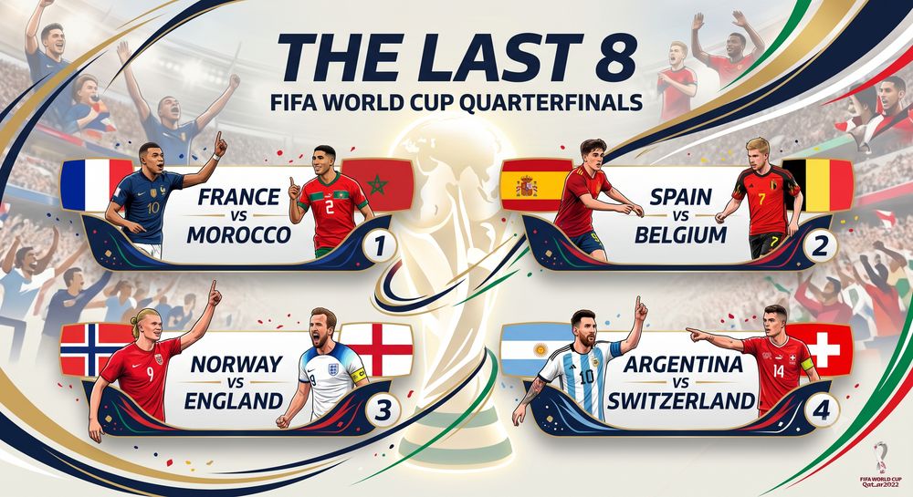 FIFA World Cup 2026 Quarter-Final Line-Up Revealed: Top Teams Battle in US