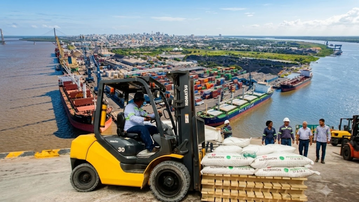 Barranquilla's port handles 6.7 million tons with 15% import growth