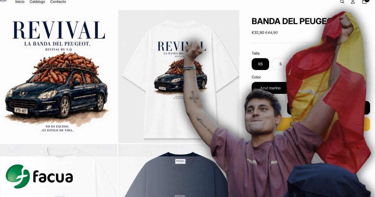 FACUA denuncia a Vito Quiles por prácticas comerciales engañosas en su tienda de camisetas