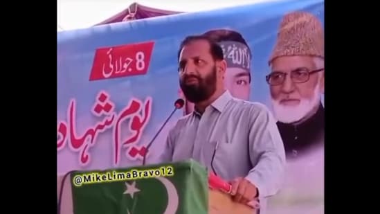 Hizbul Mujahideen commander discusses Pakistan-Kashmir ties in video address