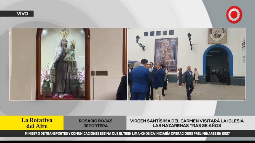 Inauguración de la Iglesia Las Nazarenas en honor a la Santísima Virgen del Carmen