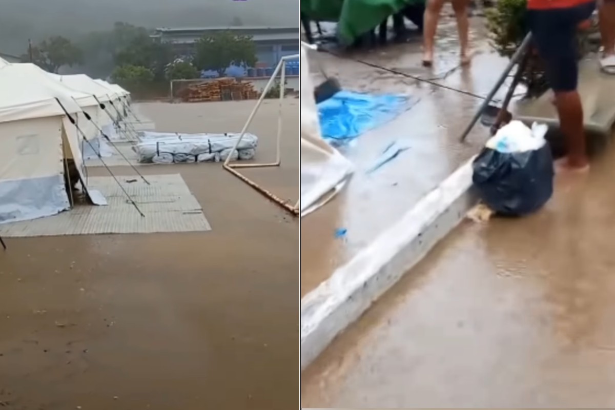 Inundaciones en campamentos de La Guaira tras lluvias intensas