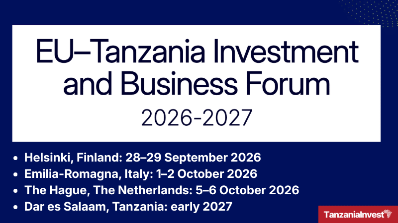 EU-Tanzania Investment Forum 2026-2027 to Boost Economic Partnerships