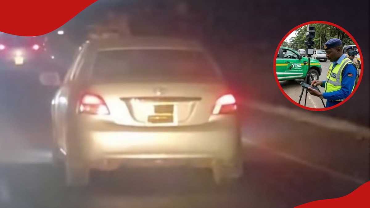Nairobi Driver Blocks Number Plate to Avoid NTSA Speed Camera Fines