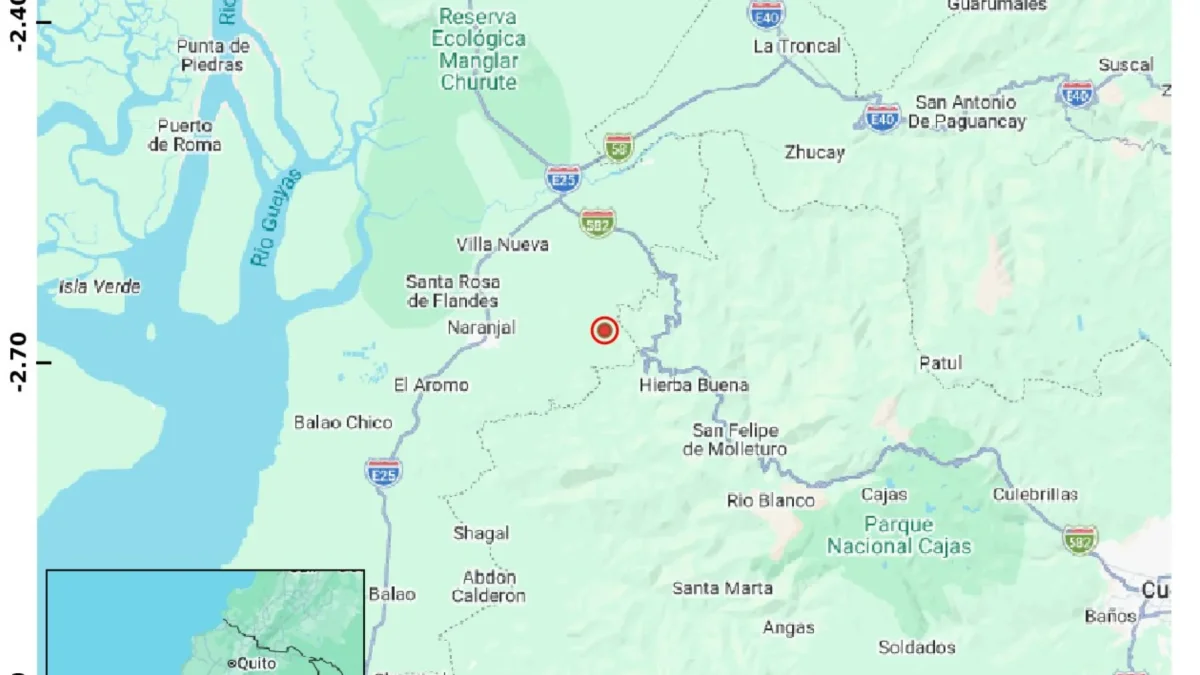 Sismo de 3.2 grados sacude Ecuador