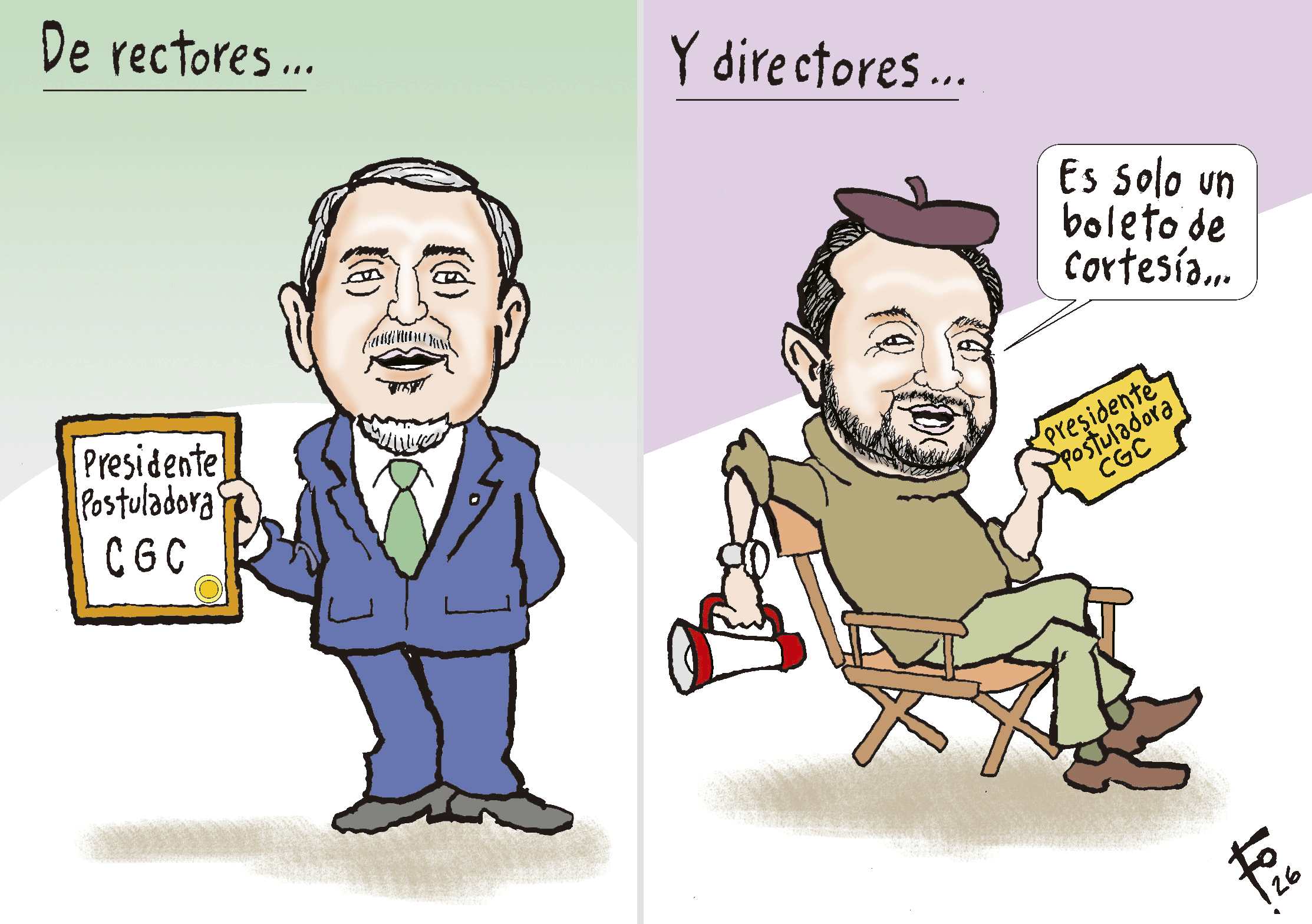Fo (Alfredo Morales) Expone en Caricatura sobre la Situación Política de Guatemala
