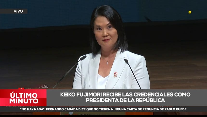 Keiko Fujimori proclamada presidenta electa: su discurso y medidas ante El Niño