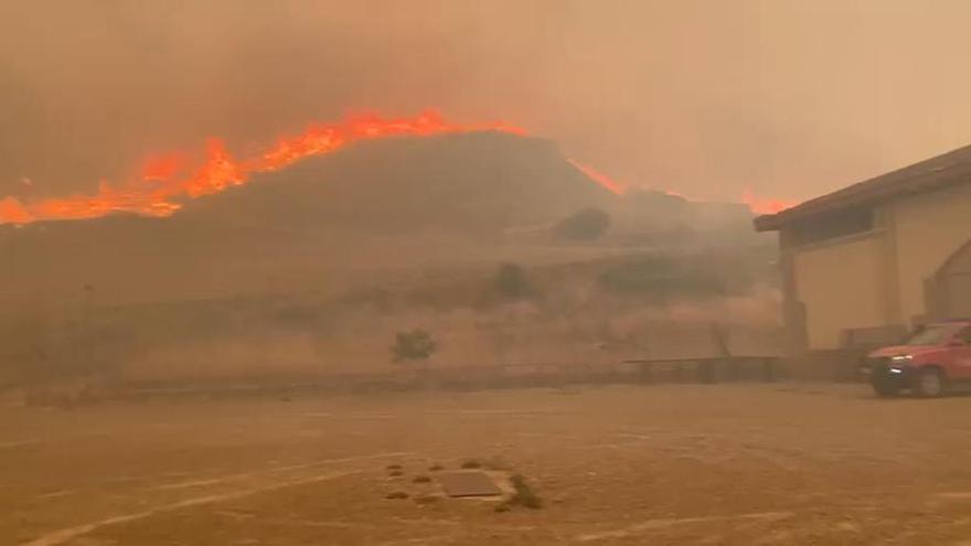 Forest Fire Threatens Uncastillo and Forces Evacuations in Five Villas