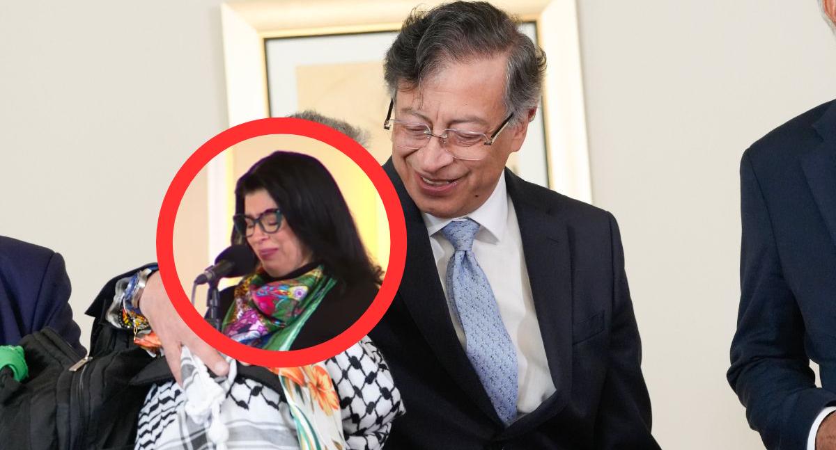 Gina Jaimes Abril, gestora cultural del Ministerio de Cultura, emocionó a Petro en evento público