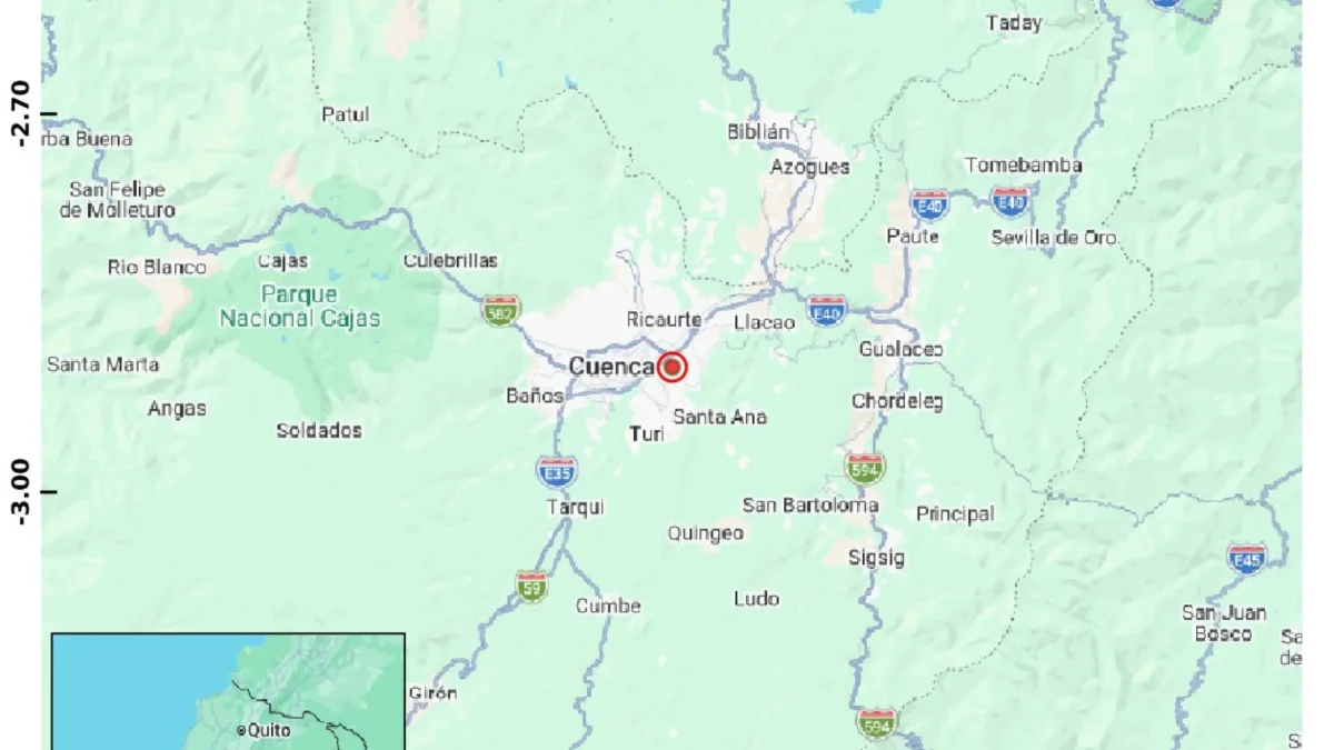 Sismo de baja intensidad en Azuay