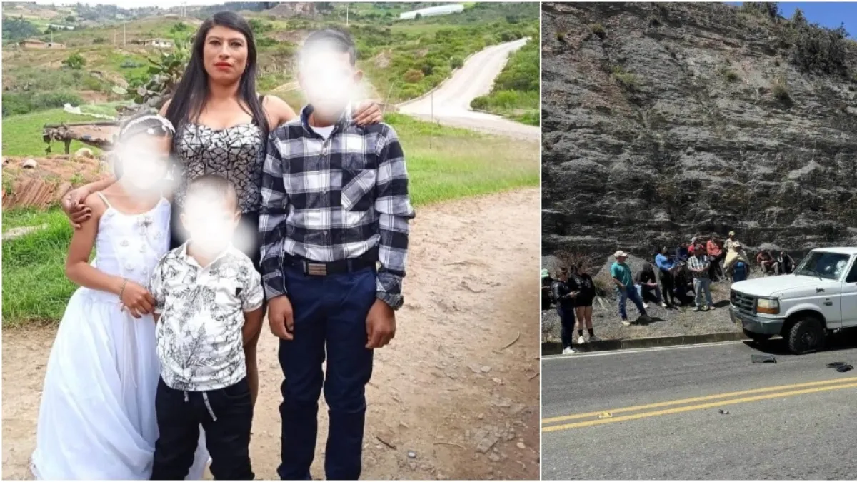 Familia de tres niños fallecidos tras choque mortal entre motocicleta y camioneta en Sáchica