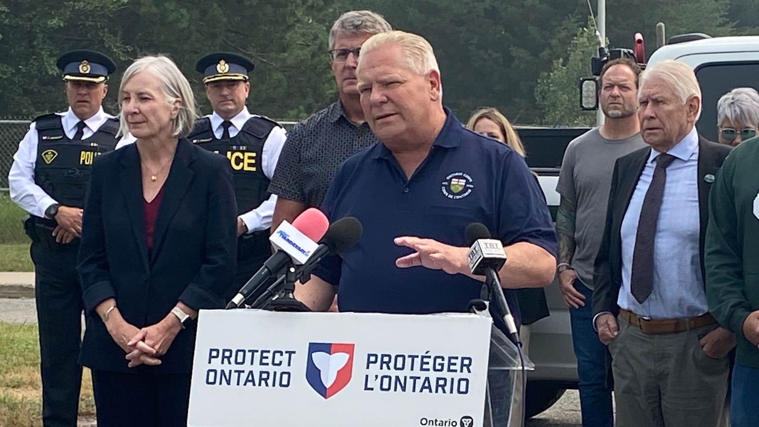 Premier Doug Ford Inspects Thunder Bay Amid Wildfire Evacuations